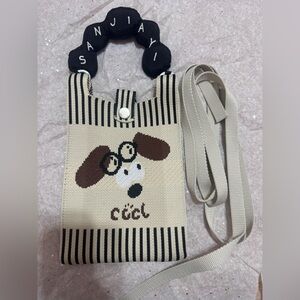 Cute Dog Pattern Crossbody Bag